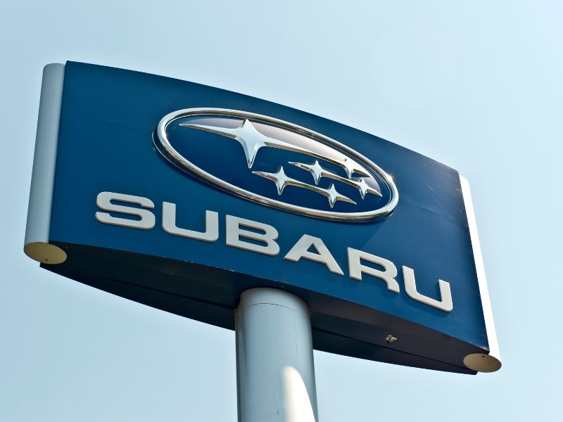 subaru dealership sign